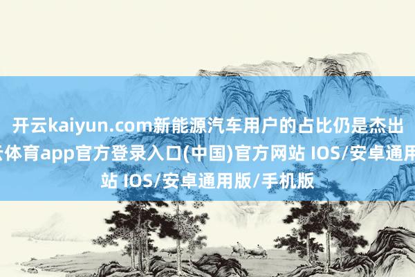 开云kaiyun.com新能源汽车用户的占比仍是杰出30%-kai云体育app官方登录入口(中国)官方网站 IOS/安卓通用版/手机版