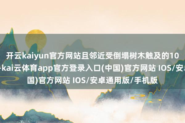 开云kaiyun官方网站且邻近受倒塌树木触及的10棵树木断枝较多-kai云体育app官方登录入口(中国)官方网站 IOS/安卓通用版/手机版