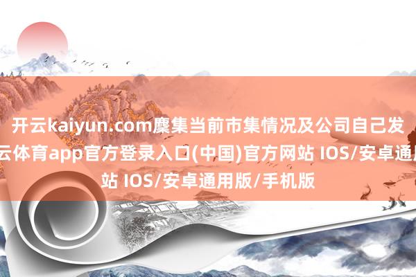 开云kaiyun.com麇集当前市集情况及公司自己发展筹备-kai云体育app官方登录入口(中国)官方网站 IOS/安卓通用版/手机版